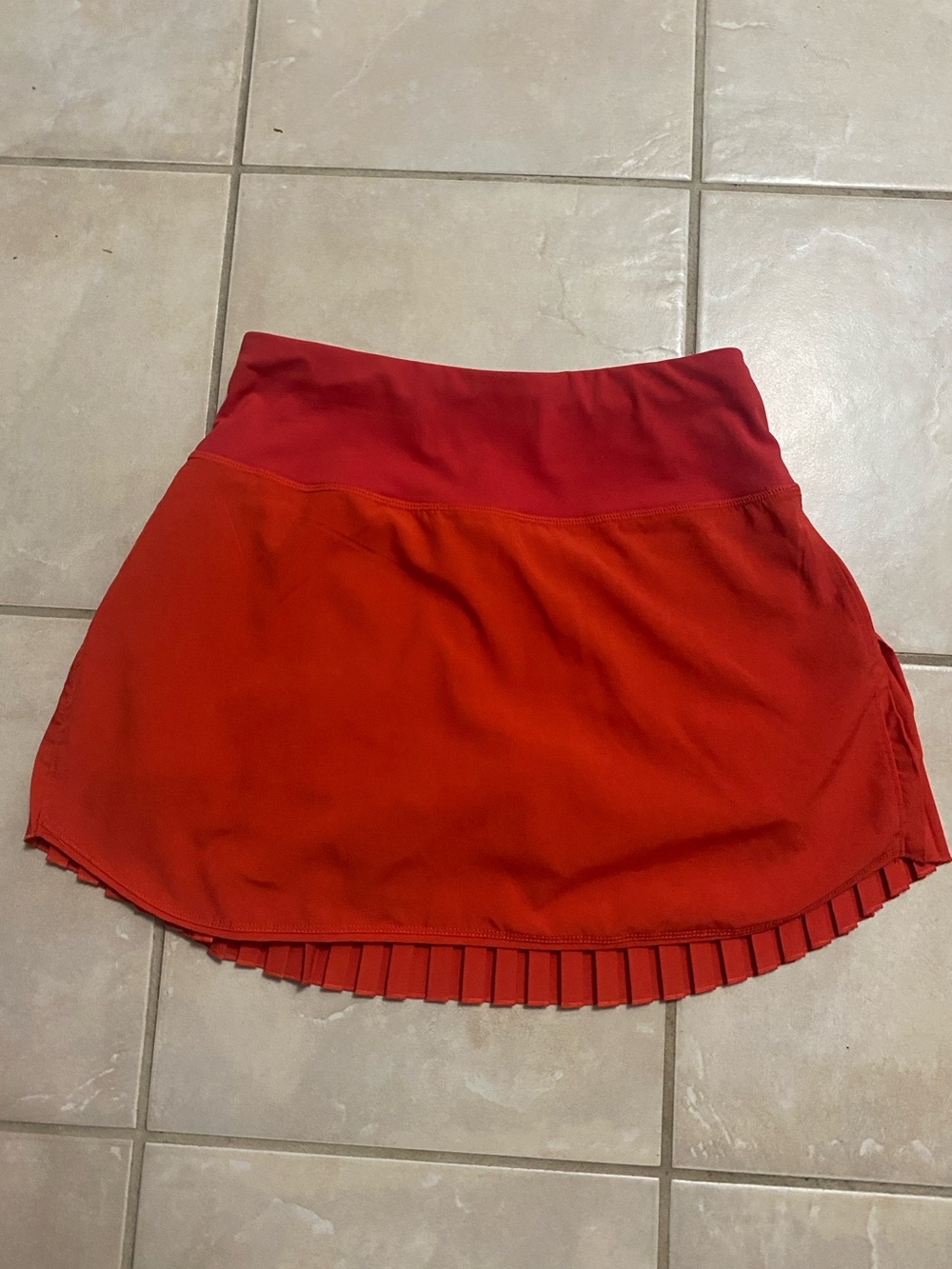 Baleaf Red Athletic Skater Skirt with Pleated Hem- NWOT